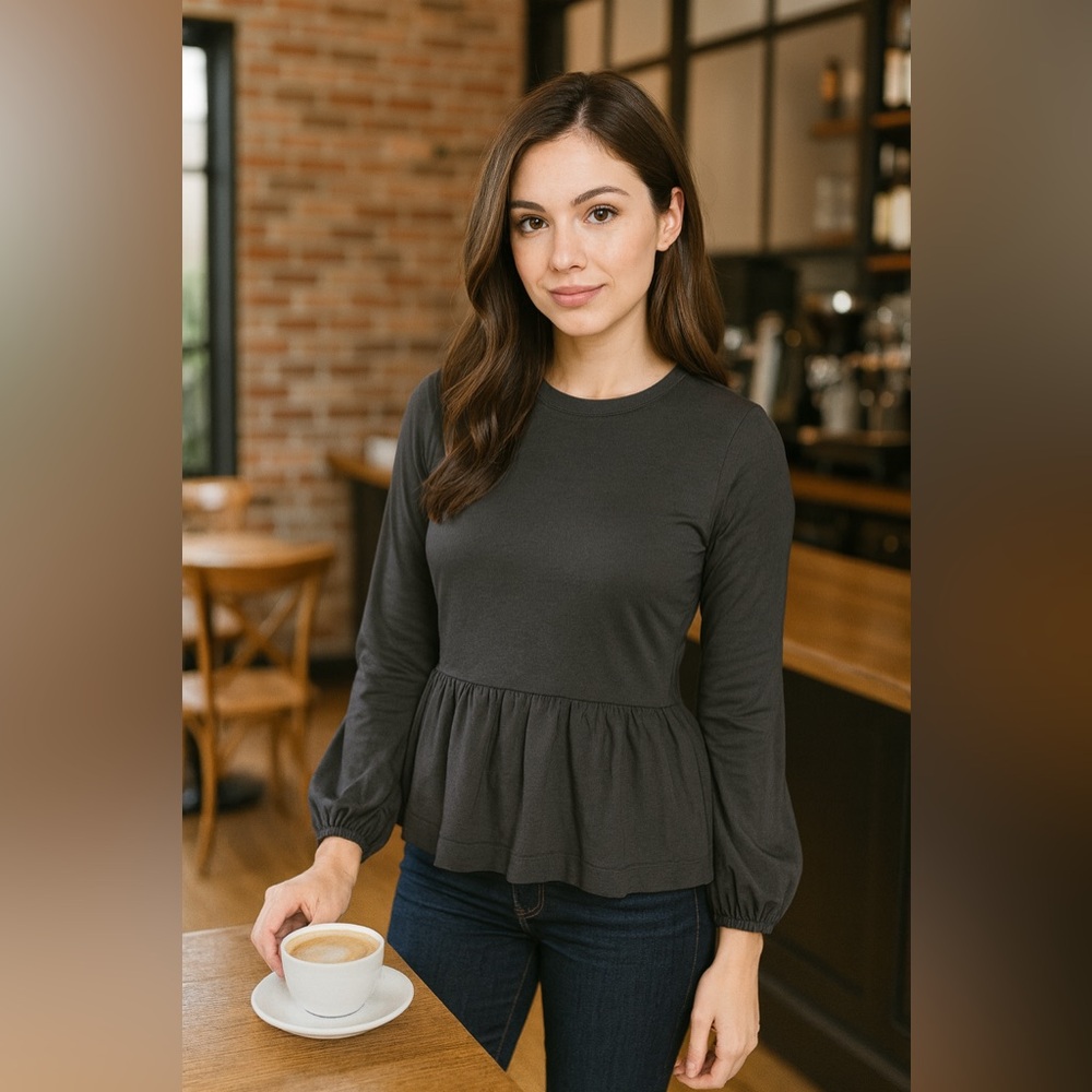 Zara Peplum Shirt